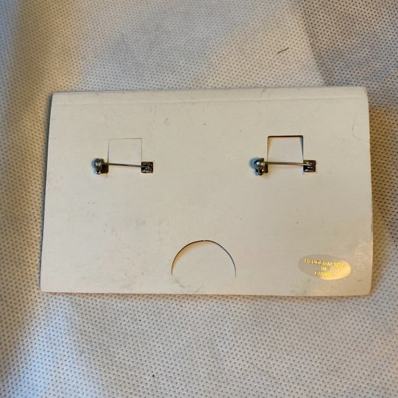 Lenox Bone China Brooches with Rhinestones and 24 KT Gold Trim - set of 2 - Picture 6 of 8